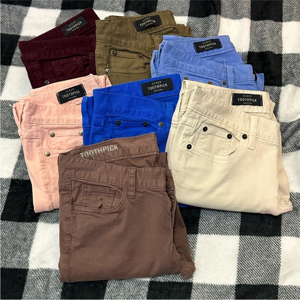 J. Crew Toothpick Ankle jeans *lot* size 26